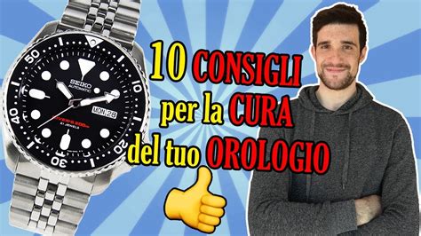 Consigli per la cura degli orologi .